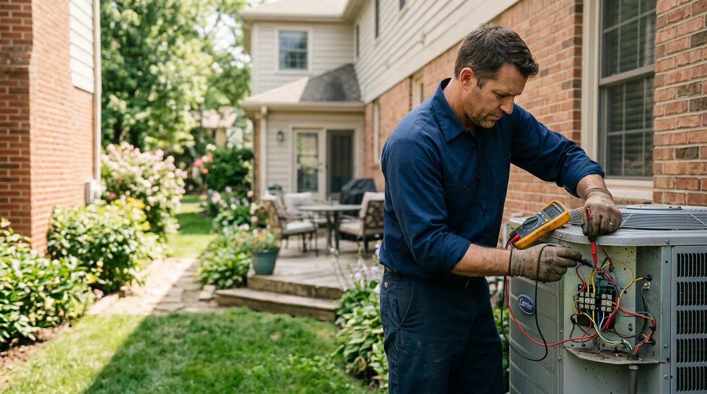 HVAC technician working near Snoqualmie, WA